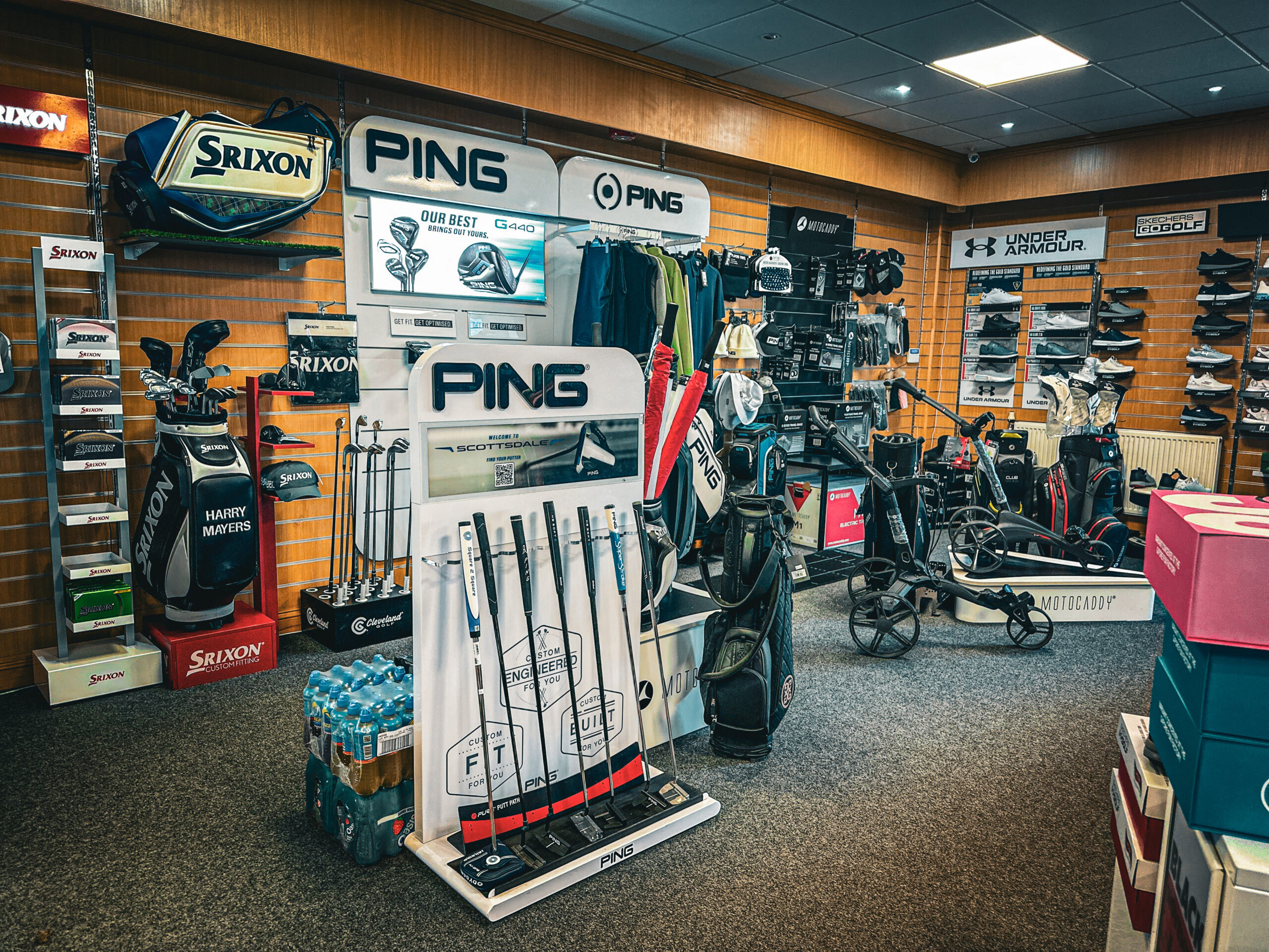 Inside the Pro Shop at Churston Golf Club